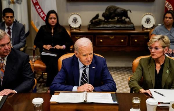 U.S. President Joe Biden speaks about the federal government response to Hurricane Helene and preparations for Hurricane Milton, in Washington